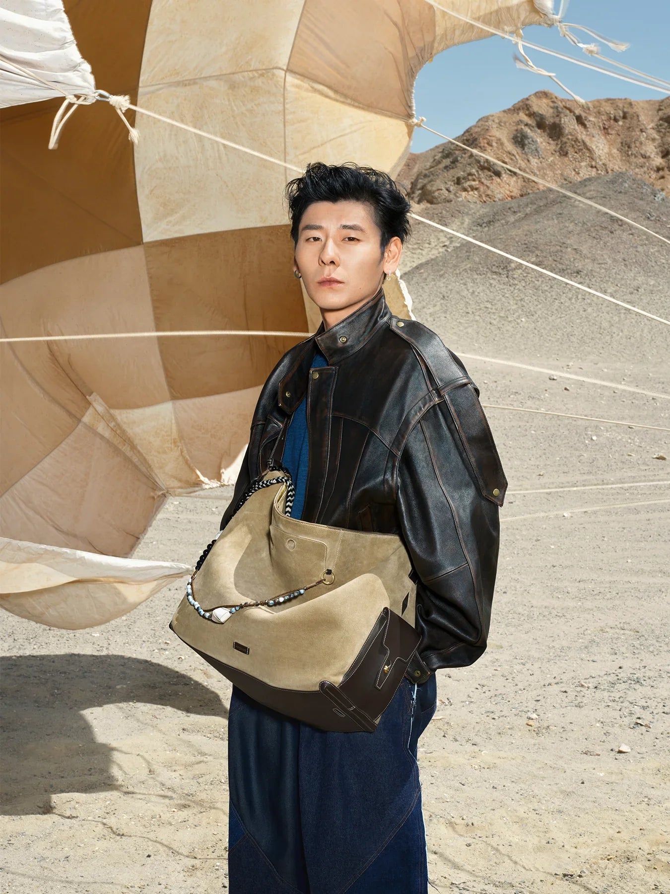 Extra Large Yore Hobo Bag - Dune Suede