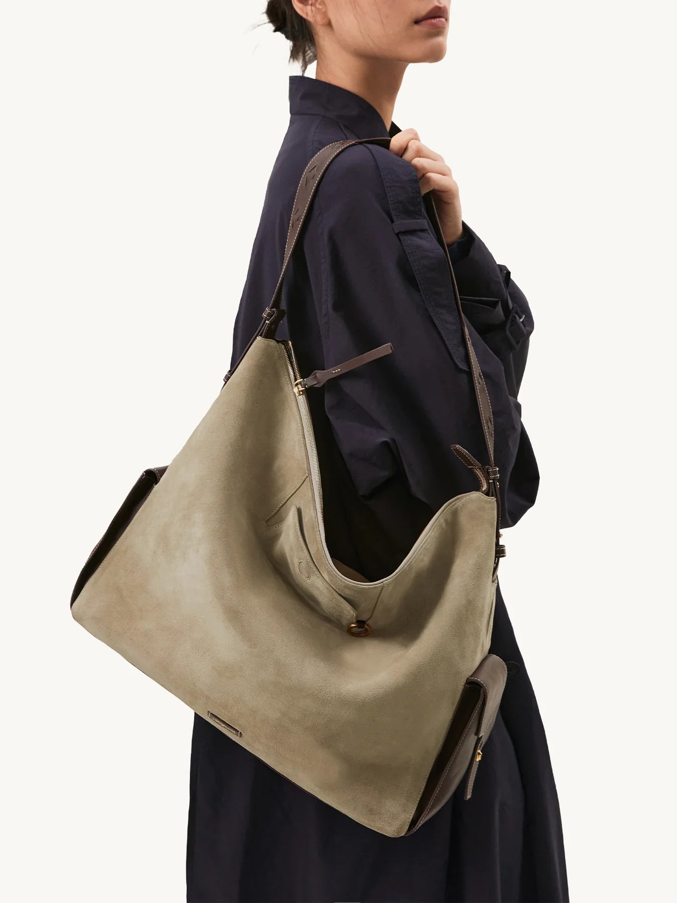 Extra Large Yore Hobo Bag - Dune Suede