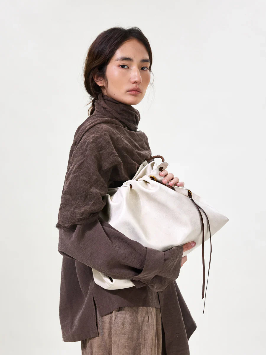 Medium Gather Bag Set - Cloud (Contrast Tone)