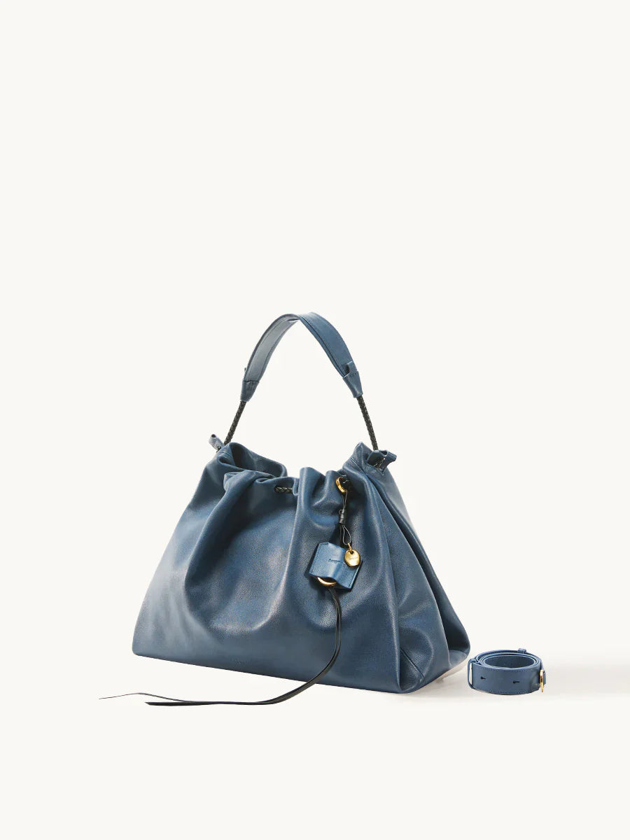 Medium Gather Bag Set - Navy (Contrast Tone)