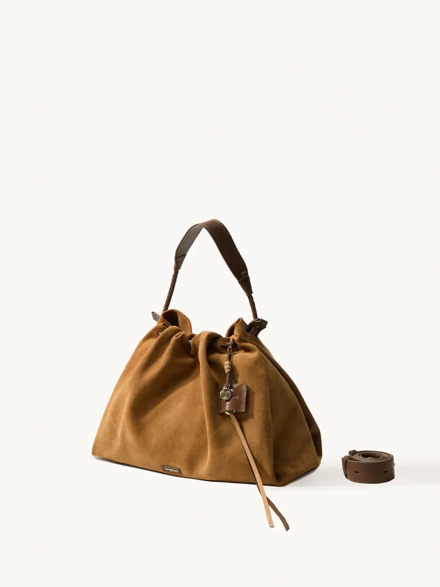 Medium Gather Bag Set - Ochre Suede