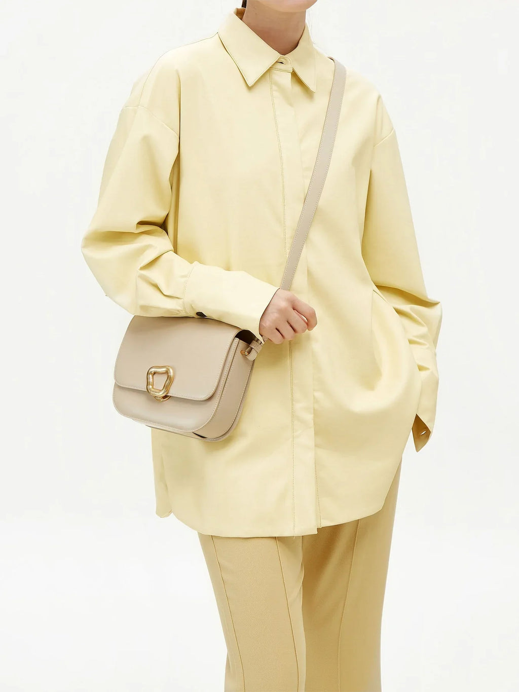 Medium Reset Tofu Bag - Pearl Grey