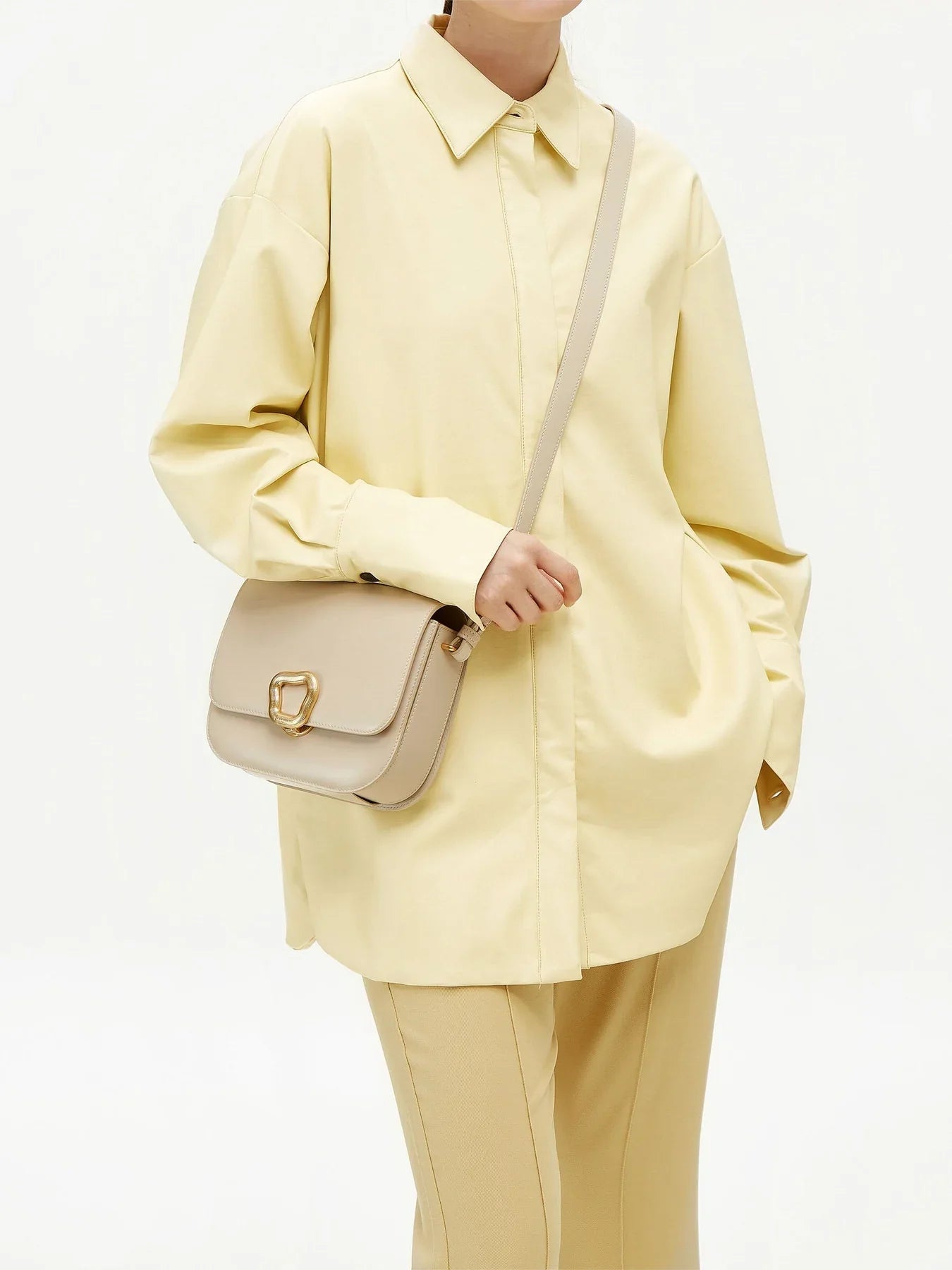 Medium Reset Tofu Bag - Pearl Grey
