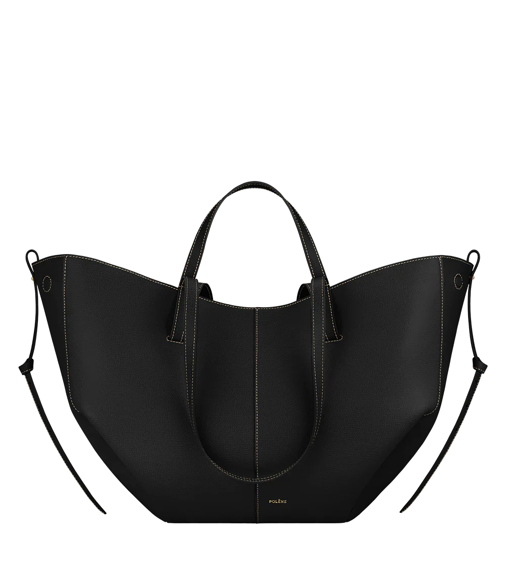 Cyme Edition Textured Black with Ecru Stitching
