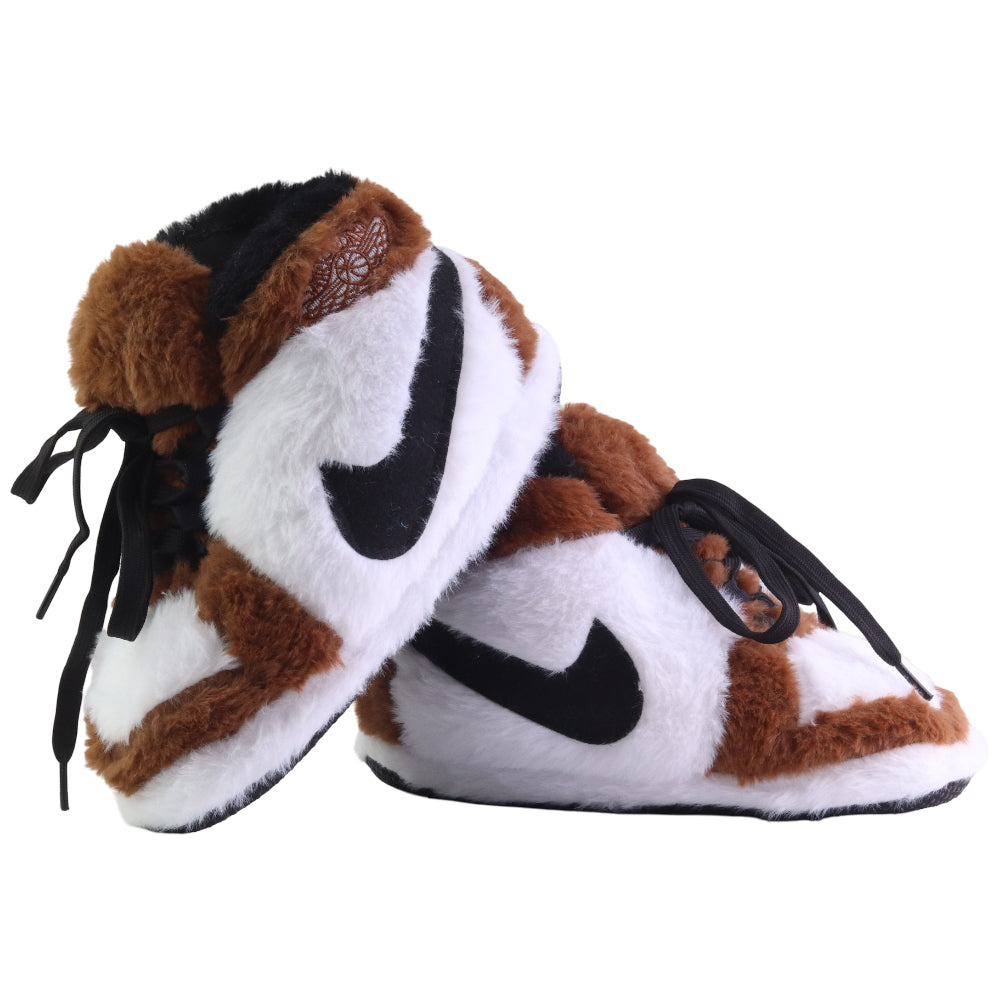 Stepcorner Çocuk Peluş Sneakers – Brown Panda