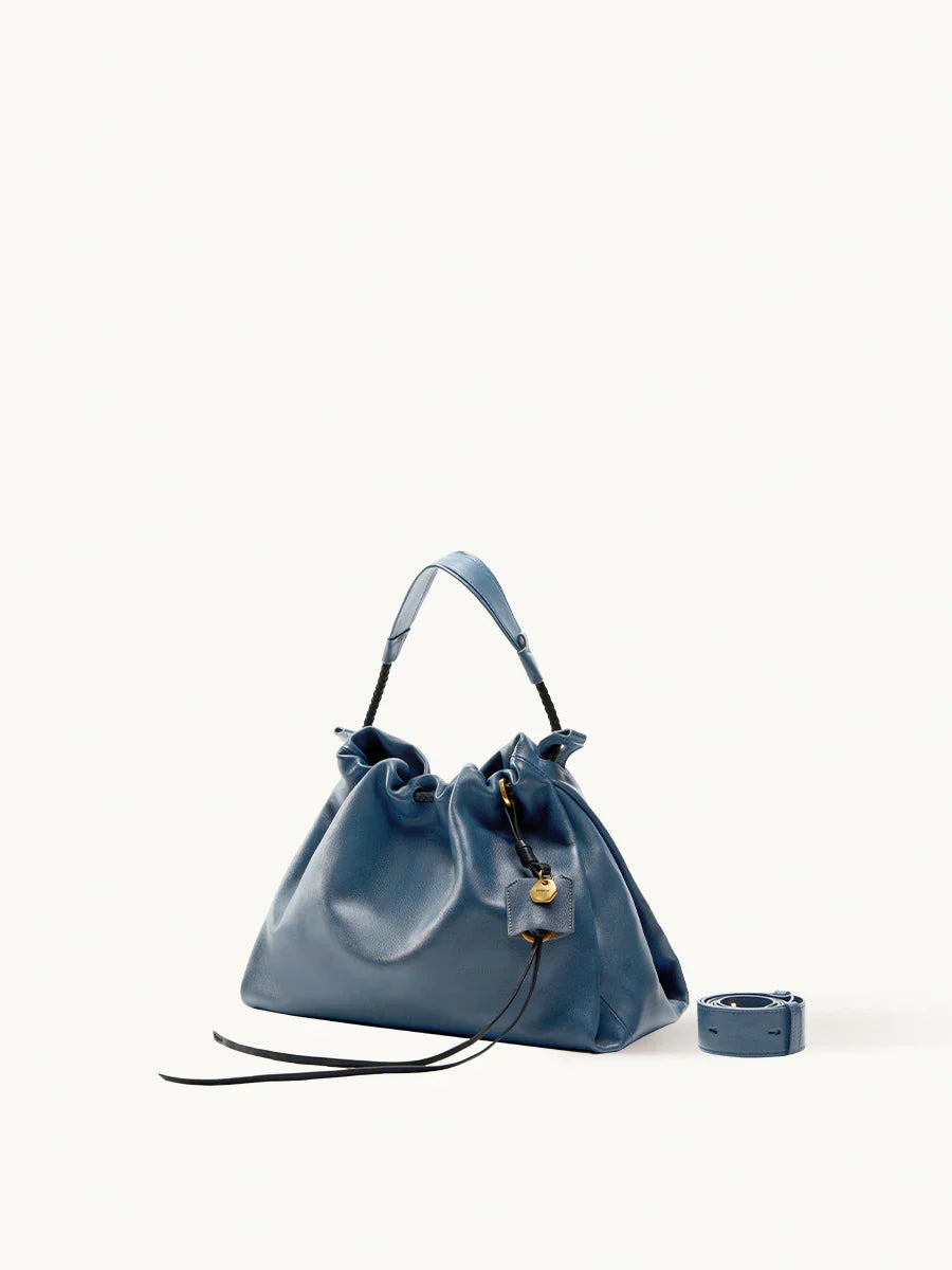 Small Gather Bag Set - Navy (Contrast Tone)