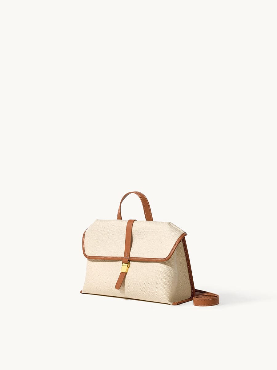 Small Shan Satchel Bag - Canvas