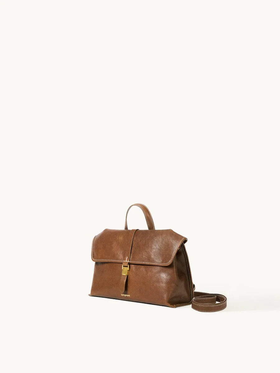 Small Shan Satchel Bag - Sandal
