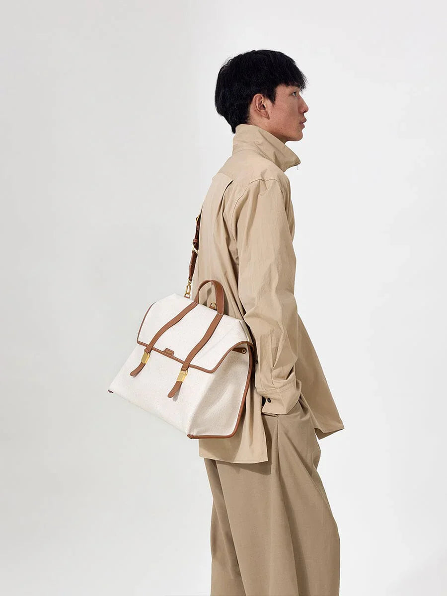 The Large Shan Briefcase - Canvas