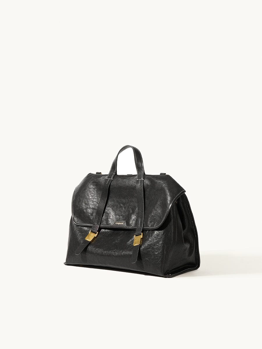 The Small Shan Briefcase - Onyx